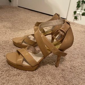 Michael Kors Tan Strappy Heels